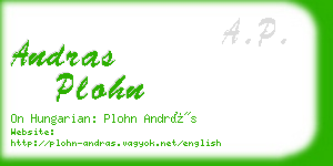 andras plohn business card